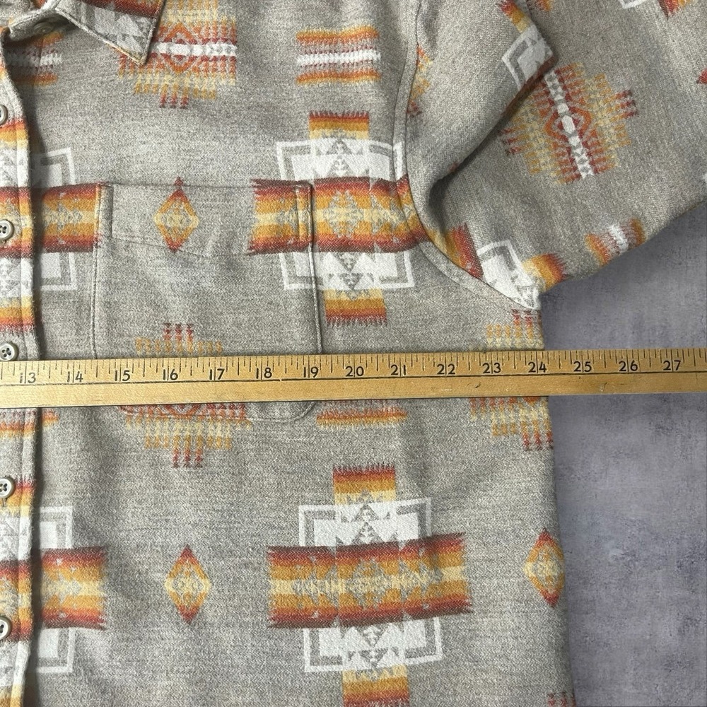 Pendleton Beige And Orange Button Down Shirt - image 5
